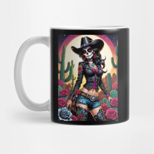 Vaquera - Dia De Los Muertos- Cowgirl Mug